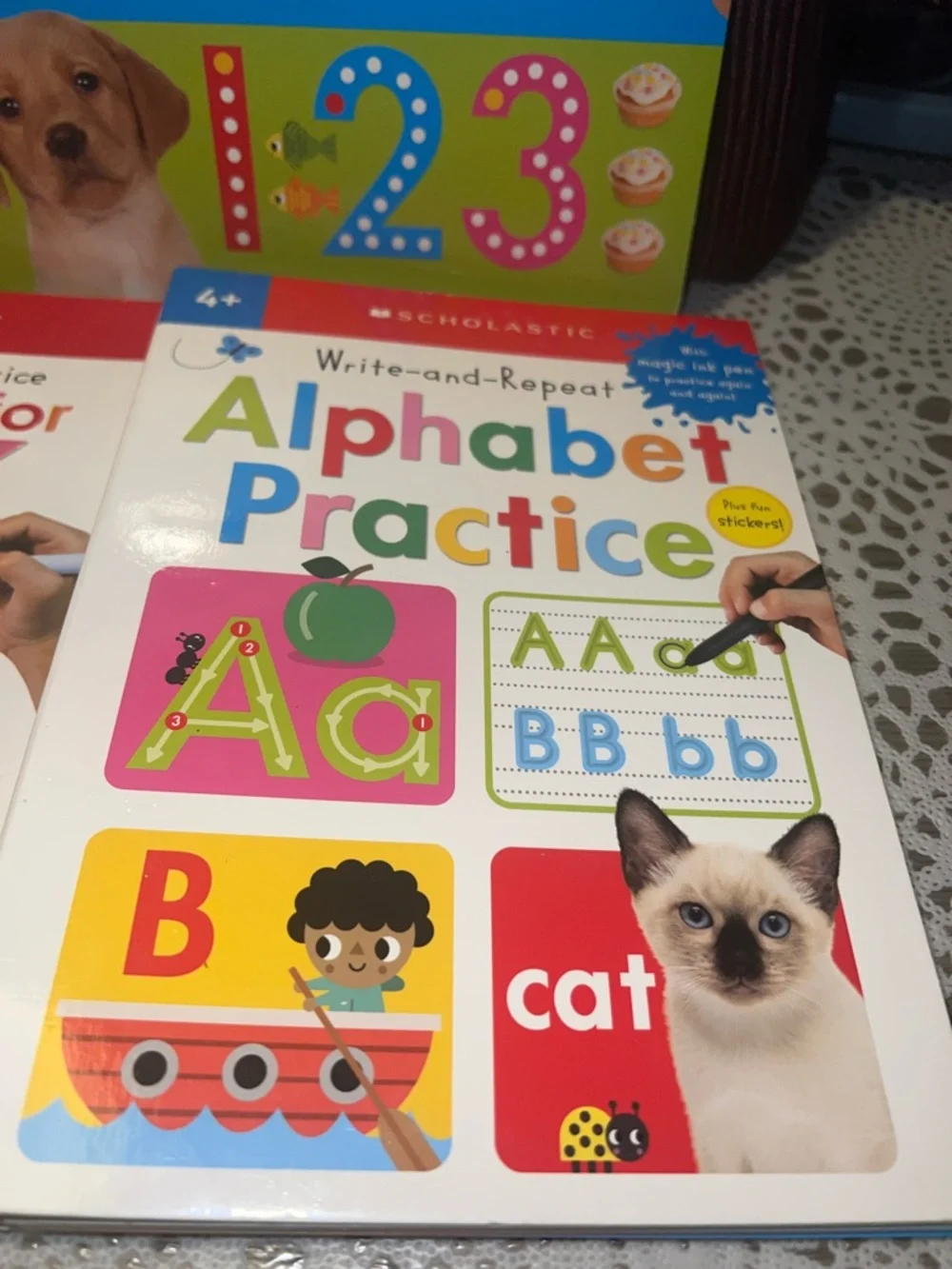 Scholastic Write-and-Wipe Pre-K & Practice Workbook Set - Multicolor